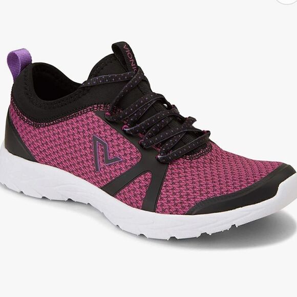 Vionic Purple BrIsk ALMA Support Comfort Sneakers - Picture 1 of 13